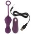 SMILE RC Liefdesballen - oplaadbaar vibro-ei met afstandsbediening (paars)