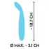 Cuties Mini - G-spot vibrator - oplaadbaar, waterdicht - turquoise