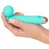 Cuties Mini Wand - oplaadbare, waterdichte massagetrilstaaf (groen)