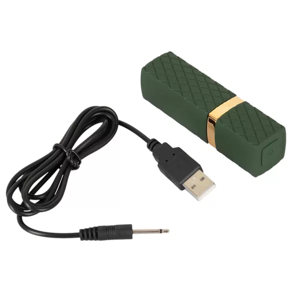 Emerald Love - oplaadbare, waterdichte lipstickvibrator (rood)
