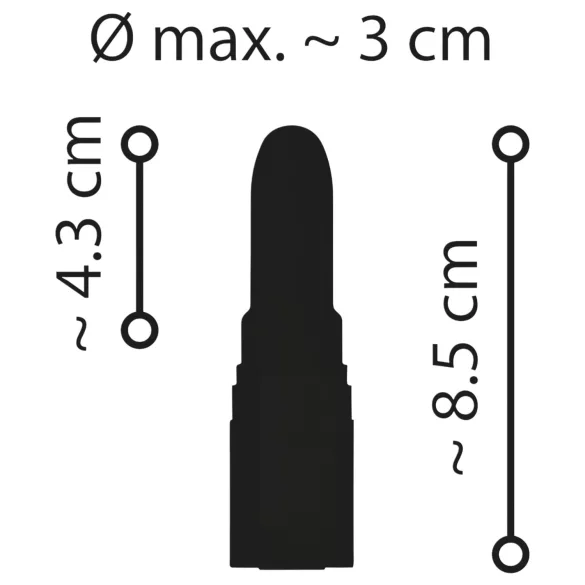 Emerald Love - oplaadbare, waterdichte lipstickvibrator (rood)