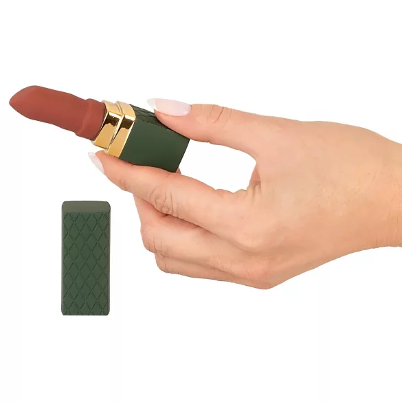 Emerald Love - oplaadbare, waterdichte lipstickvibrator (rood)