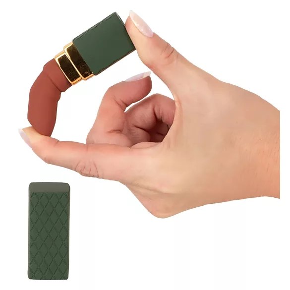 Emerald Love - oplaadbare, waterdichte lipstickvibrator (rood)