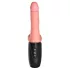 King Cock Plus 6,5 - dildo met ballen en vibratie - huidkleur