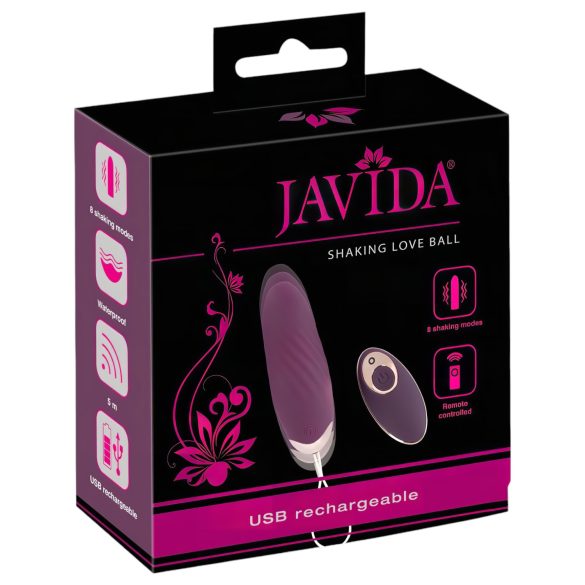 Javida Shaking Love - draadloos, vibrerend ei (paars)