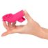 SMILE Licking - luchtdruk- en tongvibrator voor de vinger (roze)