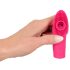 SMILE Licking - luchtdruk- en tongvibrator voor de vinger (roze)