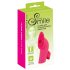 SMILE Licking - luchtdruk- en tongvibrator voor de vinger (roze)