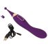 Javida - 2-in-1 oplaadbare clitoris- en vibrator set (paars)