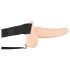 You2Toys - Strap-on dildo - Hol - Vibrerend - Huidkleurig