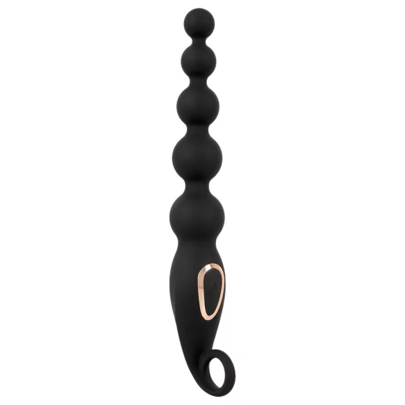 ANOS - Anaalkralen vibrator - met kralen - zwart