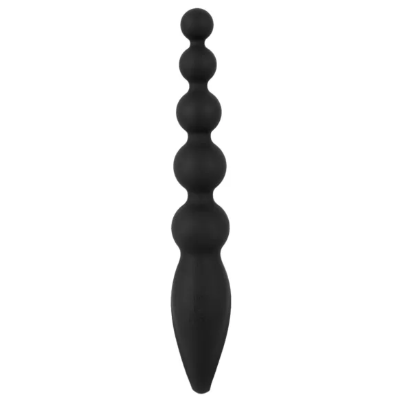 ANOS - Anaalkralen vibrator - met kralen - zwart