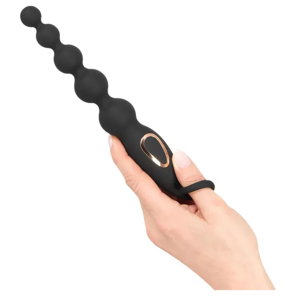 ANOS - Anaalkralen vibrator - met kralen - zwart