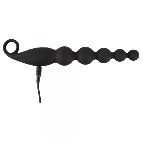 ANOS - Anaalkralen vibrator - met kralen - zwart