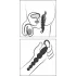 ANOS - Anaalkralen vibrator - met kralen - zwart