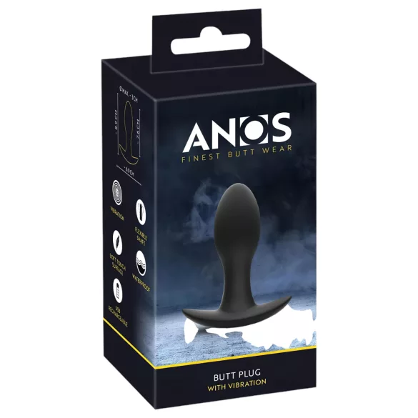 ANOS - prostaat vibrator - oplaadbaar waterdicht - zwart