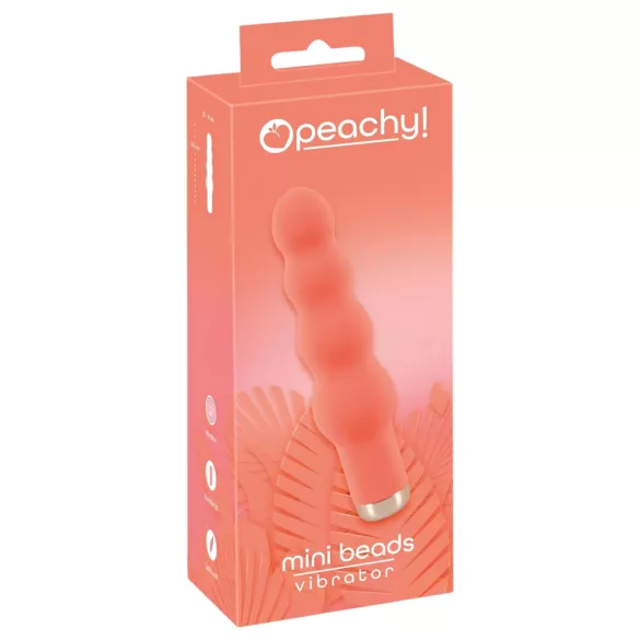 You2Toys - mini vibrerende kralenstaaf - siliconen - perzik
