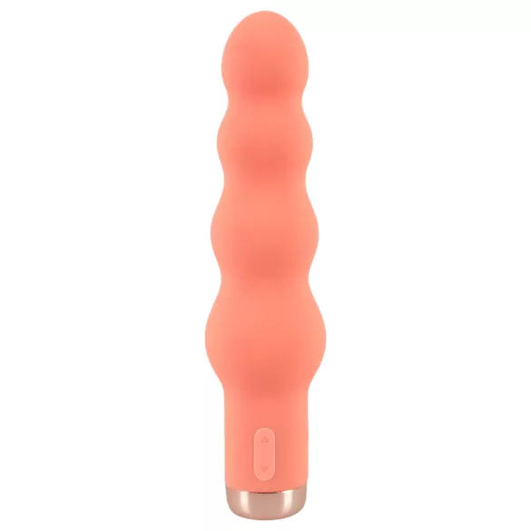 You2Toys - mini vibrerende kralenstaaf - siliconen - perzik