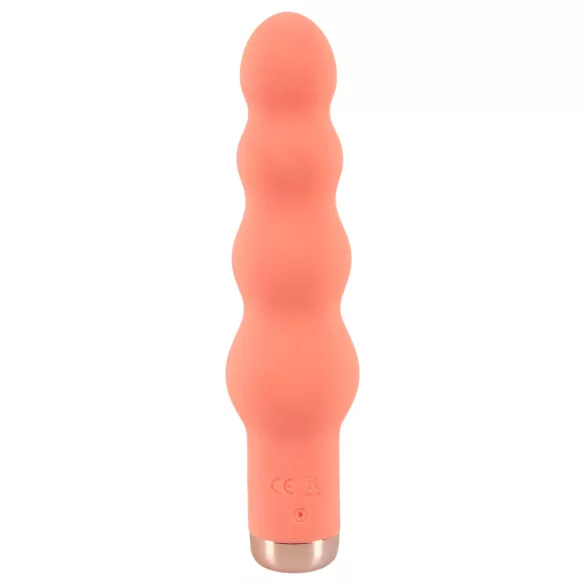 You2Toys - mini vibrerende kralenstaaf - siliconen - perzik
