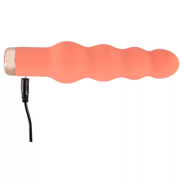 You2Toys - mini vibrerende kralenstaaf - siliconen - perzik