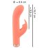 You2Toys - mini rabbit vibrator - oplaadbaar - perzikkleur