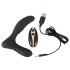 ANOS RC oplaadbare prostaatvibrator met afstandsbediening (zwart)