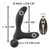ANOS RC oplaadbare prostaatvibrator met afstandsbediening (zwart)
