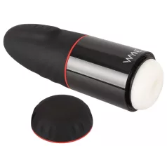   WYNE 02 - automatische vibrerende zuigende masturbator - zwart/wit