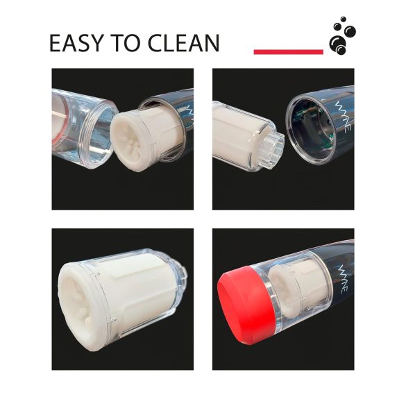 WYNE 05 - automatische masturbator - roterend - oplaadbaar - zwart/wit