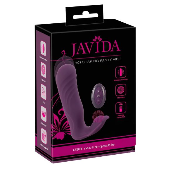 Javida RC - draadloze 2-in-1 clitorisstimulator (paars)