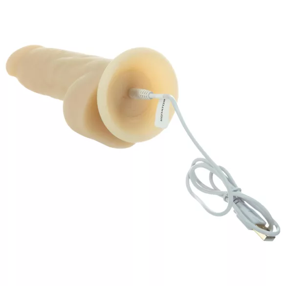 Naked Addiction Rotating 7 - draaiende vibrator (18 cm) - huidkleurig