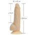 Naked Addiction Rotating 7 - Draaibare Vibrator (18 cm) - Naturel