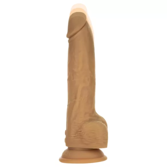 Naked Addiction Thrusting 9 - stoot vibrator - zwart - 23cm