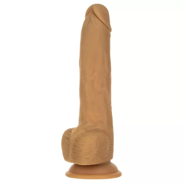 Naked Addiction Thrusting 9 - stoot vibrator - zwart - 23cm