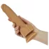 Naked Addiction Thrusting 9 - stoot vibrator - zwart - 23cm