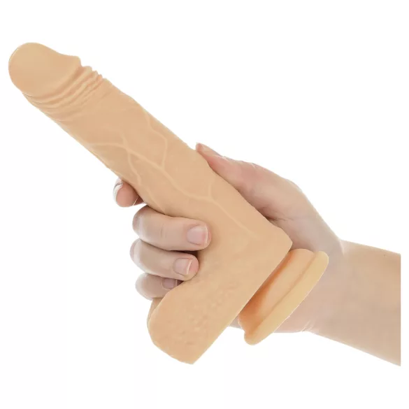 Naked Addiction Thrusting 7,5 - stotende vibrator (19 cm, huidskleur)