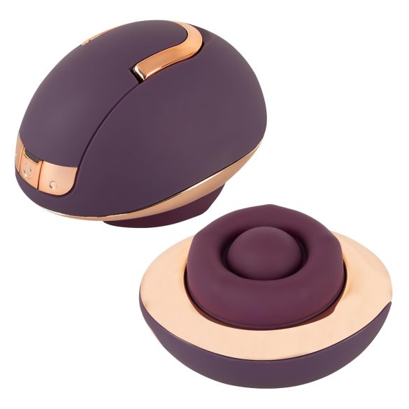 Belou - Oplaadbare, roterende vulva-massager (paars)