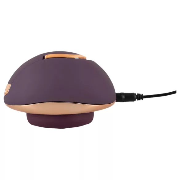 Belou - vulva vibrator - oplaadbaar, roterend - siliconen, paars