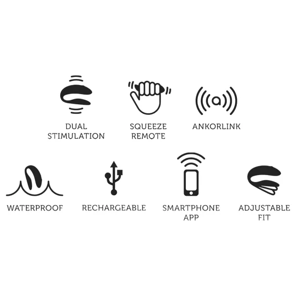 We-Vibe Chorus - App-gestuurde koppelsvibrator (oranje)
