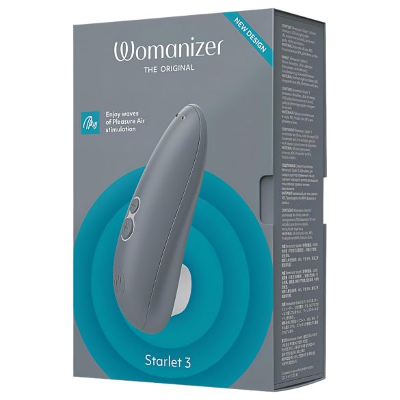 Womanizer Starlet 3 - luchtdruk clitorisstimulator (grijs)