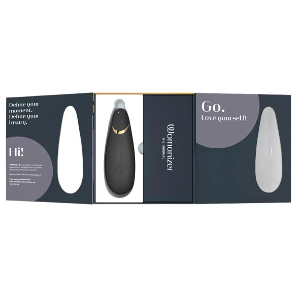 Womanizer Premium 2 - luchtdruk clitorisstimulator - zwart