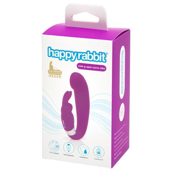 Happyrabbit - vibrator met klitorisstimulator en G-spot - oplaadbaar - paars
