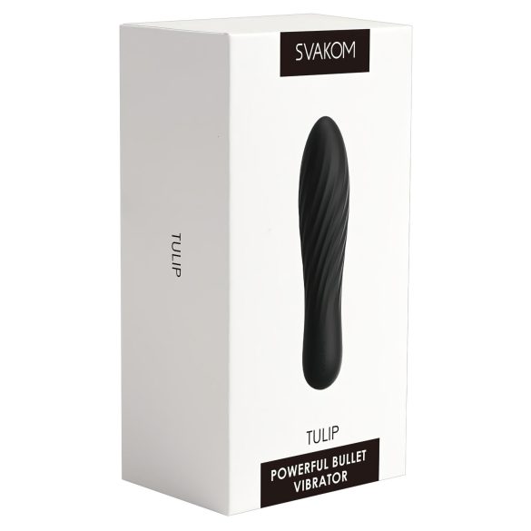 Svakom Tulip - oplaadbare mini-vibrator (zwart)