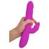 SMILE Rabbit - Oplaadbare duwende-draaiende vibrator met clitorisstimulator (roze)