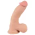 Nature Skin - dildo met huid - 20 cm (naturel)