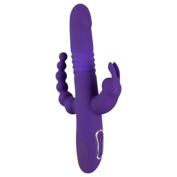 SMILE Triple - Oplaadbare Triple-Action Draaiende Vibrator (Paars)
