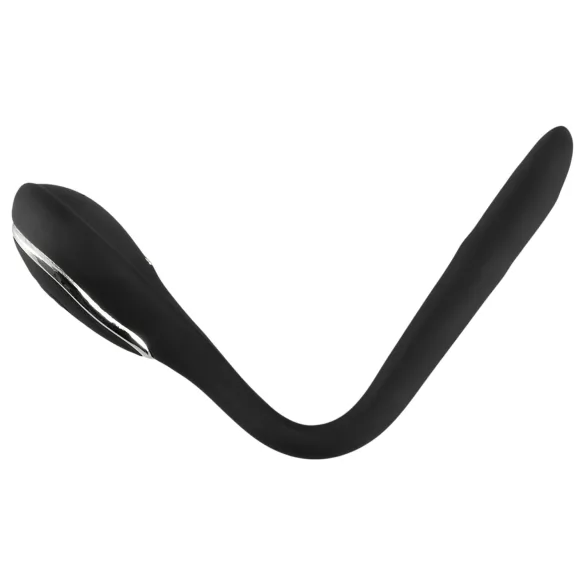 Penis Plug Dilator - vibrerende dilator - oplaadbaar - zwart - 1 cm