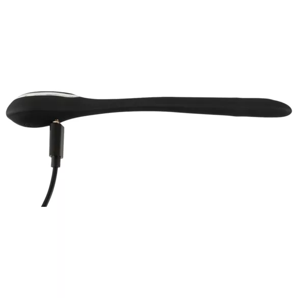 Penis Plug Dilator - vibrerende dilator - oplaadbaar - zwart - 1 cm