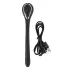 Penis Plug Dilator - vibrerende dilator - oplaadbaar - zwart - 1 cm