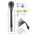 Penis Plug Dilator - vibrerende dilator - oplaadbaar - zwart - 1 cm